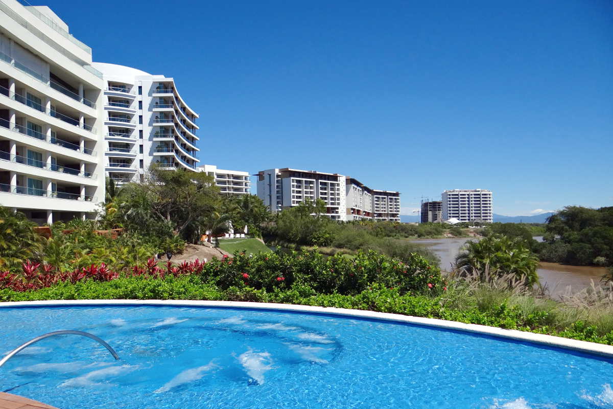 Residence Tower, Building 5A and Spa Towers - View from Punta Jacuzzi Pool.