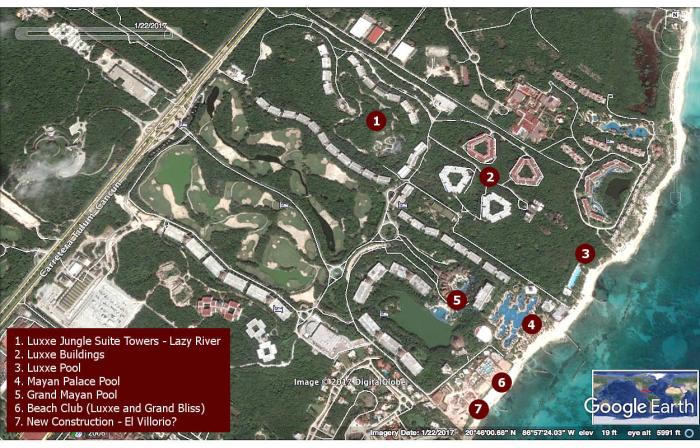 Vidanta's Riviera Maya property continues to evolve.  There is considerable construction at the south end of the property beyond the Beach Club and the new buildings south.  Time will tell what these areas will become.
