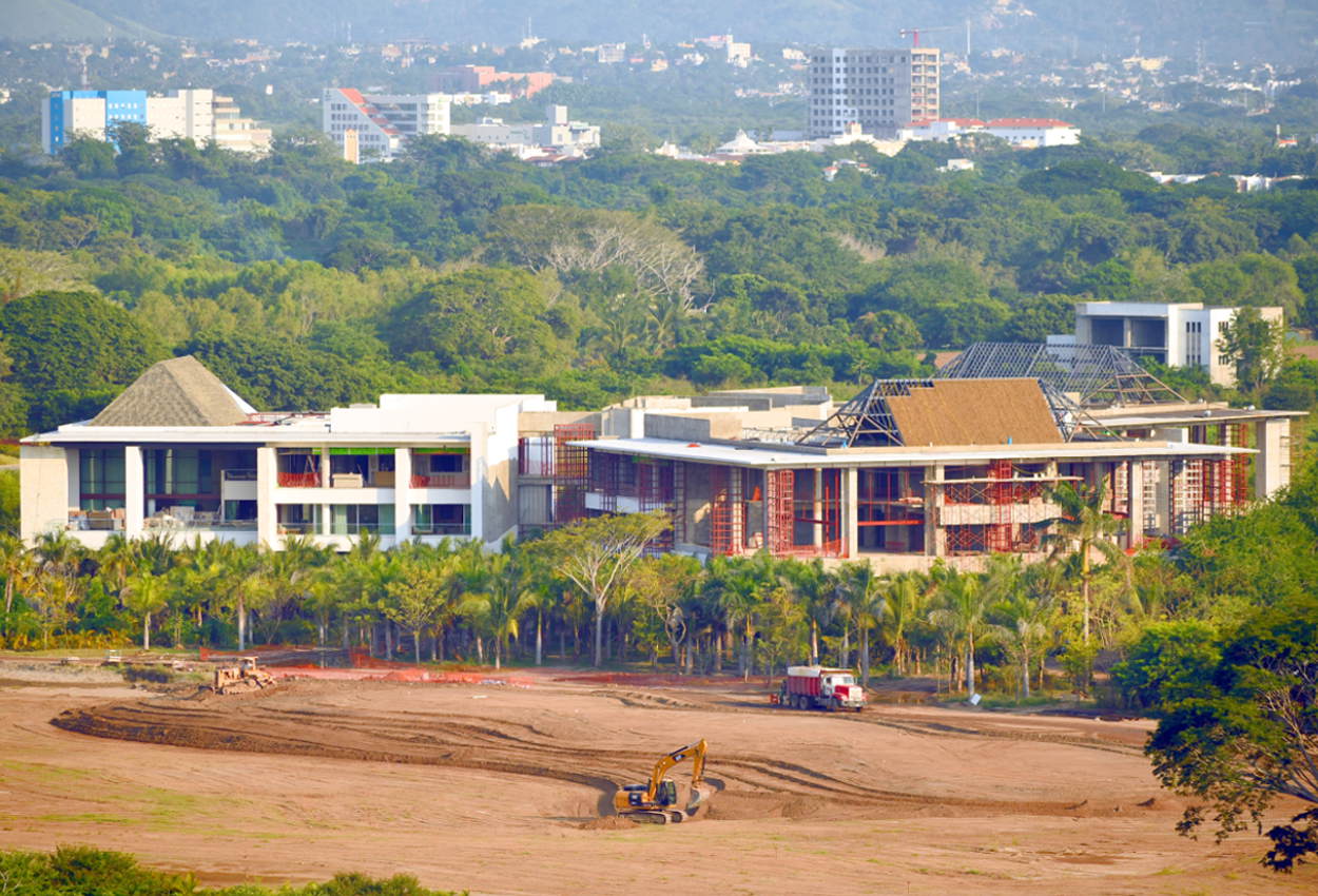 Two new Estates buildings under construction off the Boca de Tomates road, parallel to the Puerto Vallarta International Airport... - Subscribers View  - 11/11/19