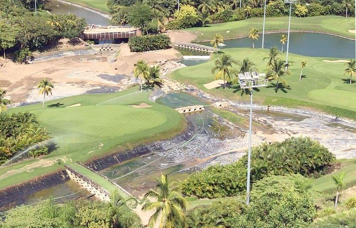 Lakes Course Lagoons Under Repair   Dale   11 9 20