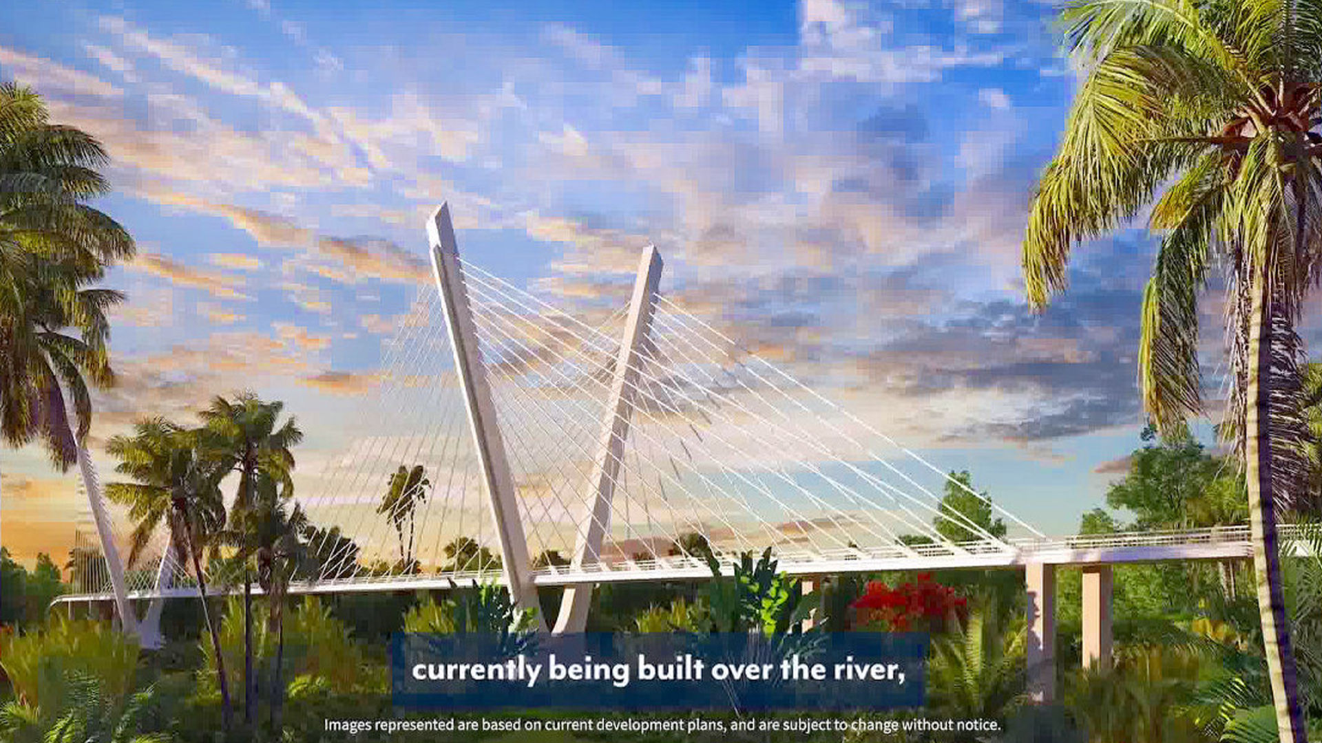 Architect's Rendering Of The Two Way Bridge